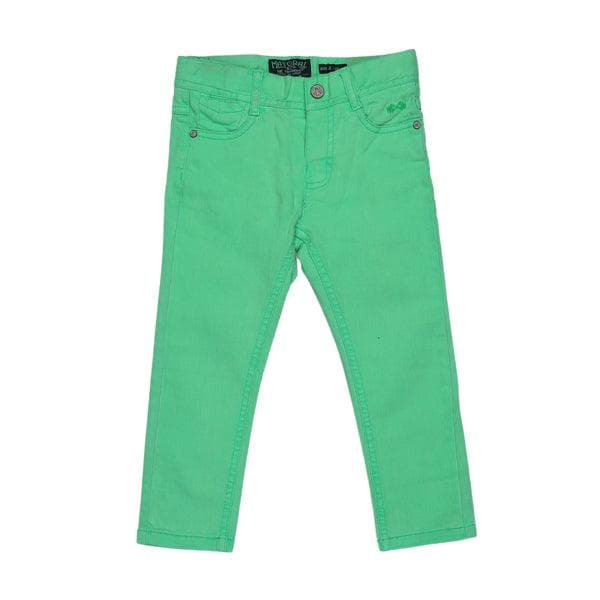 LIME GREEN DENIM TROUSERS