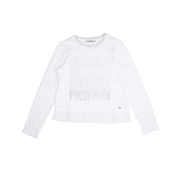 WHITE L/S GRAPHIC T-SHIRT