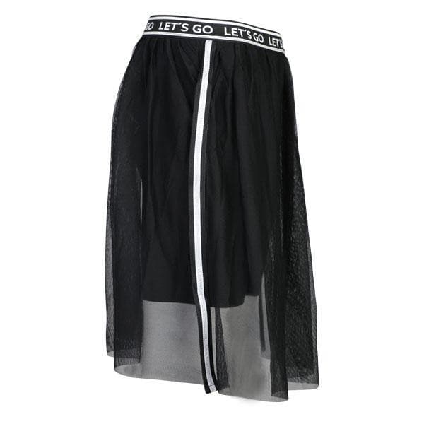 BLACK TULLE LEGGING SKIRT