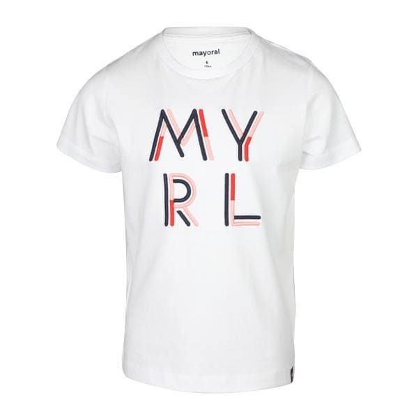WHITE SHORT SLEEVE BASIC T-SHIRT