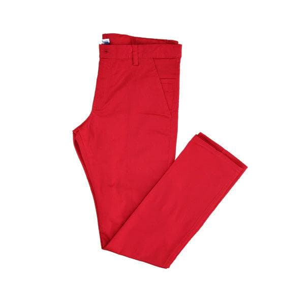 PLAIN BRIGHT RED TROUSER
