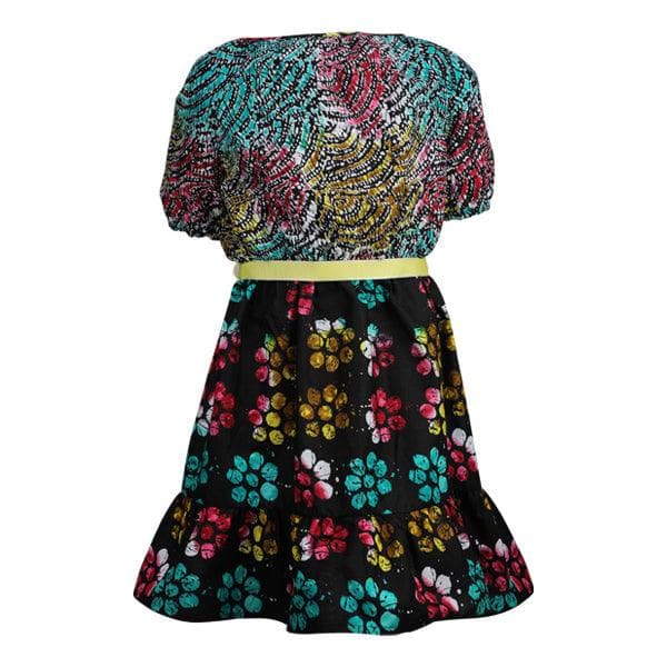 MULTICOLOUR ANKARA DRESS