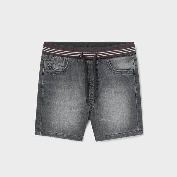 DARK GREY DENIM SHORT FOR BABY BOY Image