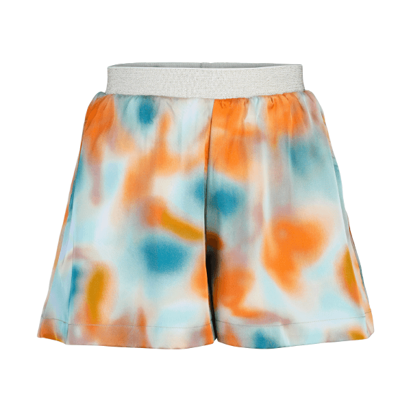 ORANGE & GREEN S/S SILK CUBAN SHIRT & SHORT SET
