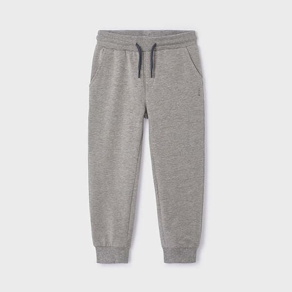 GREY CUFFED FLEECE JOGGERS