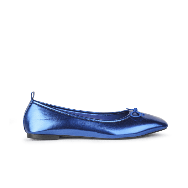 ROYAL/BLUE SHINNING METALLIC BALLERINA