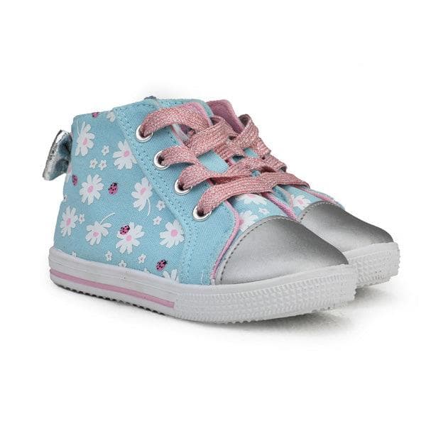 BLUE BABY GIRL HIGH SNEAKERS