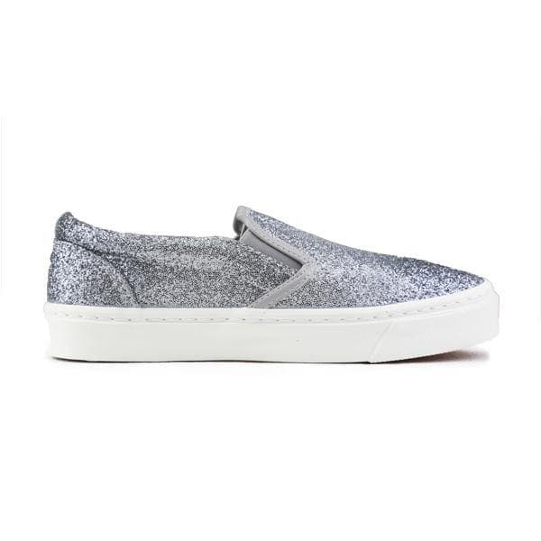 SILVER SLIP ON SNEAKERS Image