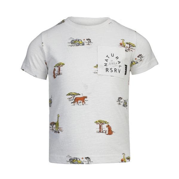 WHITE GRAPHIC S/S TSHIRT