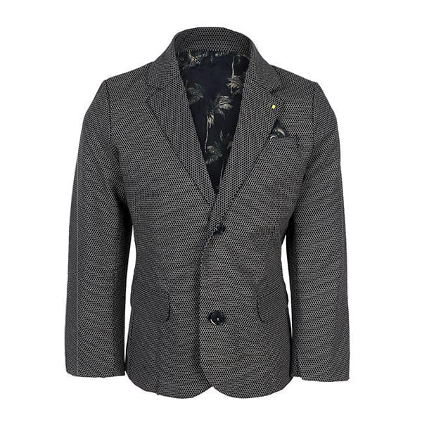 GREY L/S LINEN JACKET