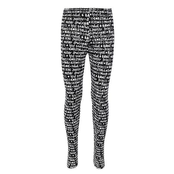 BLACK LETTERS PRINT LEGGINGS Image