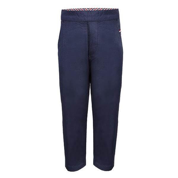 NAVY REGULAR FIT TROUSERS