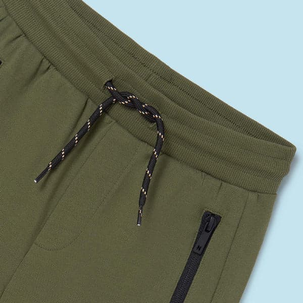 CREAM & ARMY GREEN SHORT SET