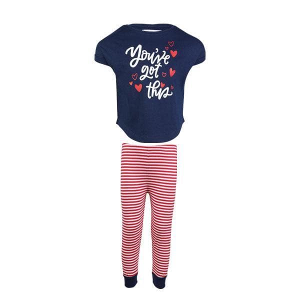 NAVY/RED 'YOU'VE GOT THIS' PYJAMAS SET