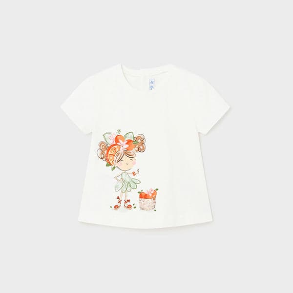 WHITE BLOUSE WITH GRAPHIC
