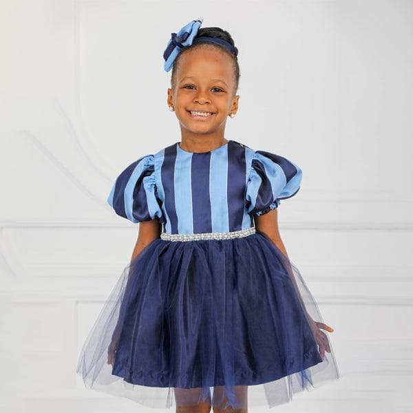 DAMASK DRESS WITH HAIRBOW Image