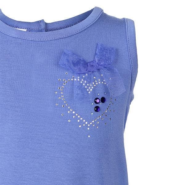 BLUE BACK FRILL TANK TOP
