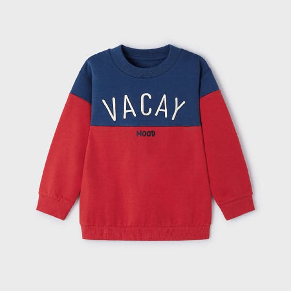 RED AND BLUE PULLOVER