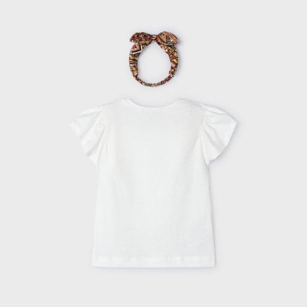 WHITE BLOUSE W/ HAIRBOW