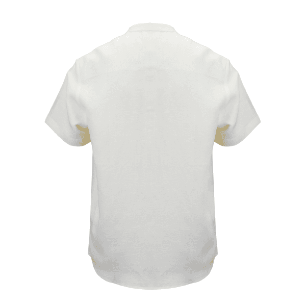 CREAM LINEN NEHRU COLLAR S/S SHIRT
