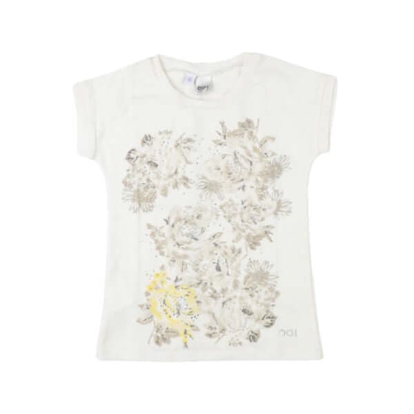 CREAM FLORAL CHIC TSHIRT