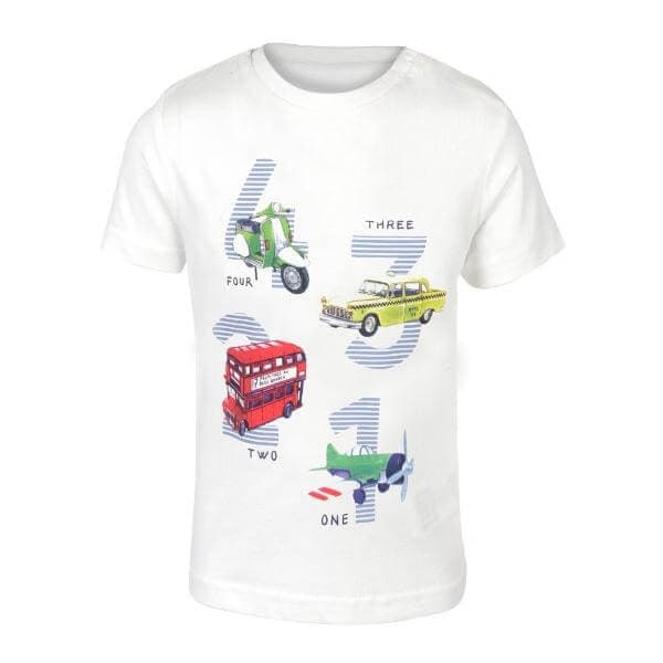 WHITE S/S GRAPHIC T-SHIRT