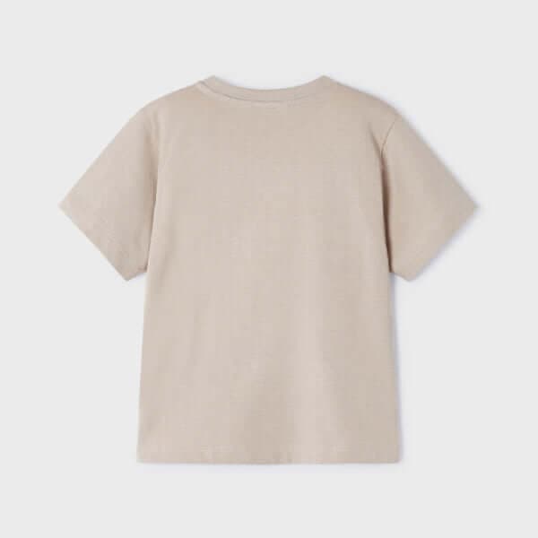 BROWN S/S ROUND NECK TSHIRT