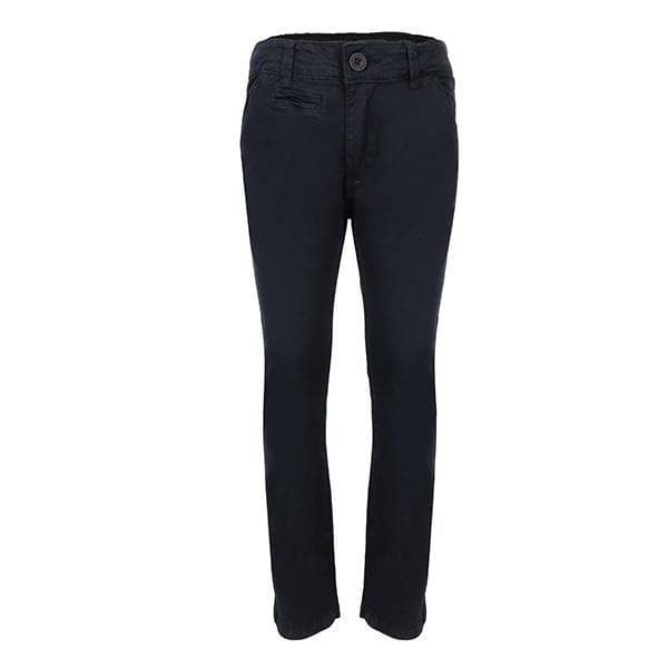 NAVY REGULAR FIT TROUSERS