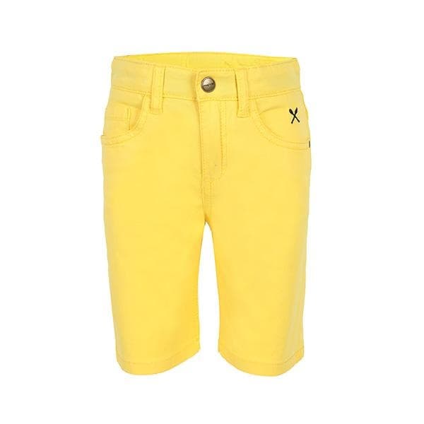 YELLOW 5 POCKETS SHORTS