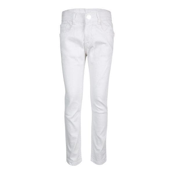 WHITE SLIM FIT DENIM TROUSER
