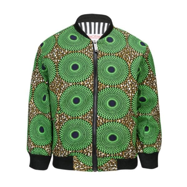 GREEN ANKARA VERSITY JACKET