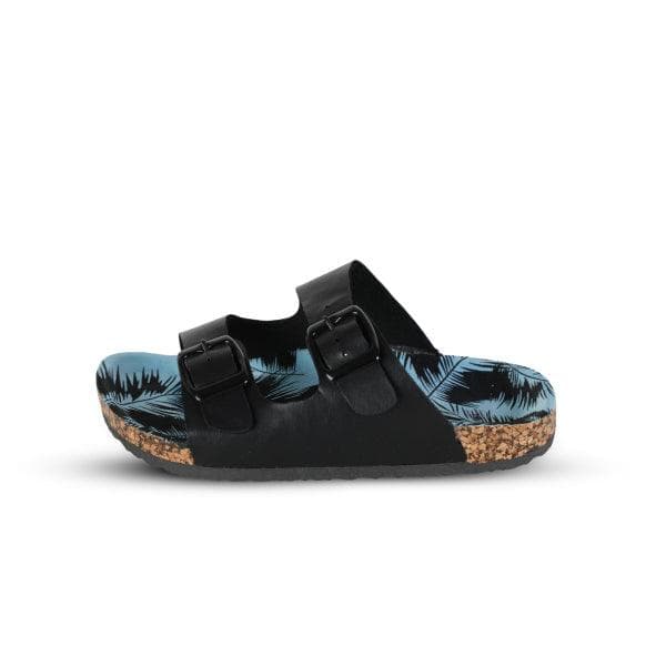 BLACK BIRKIN SLIPPERS