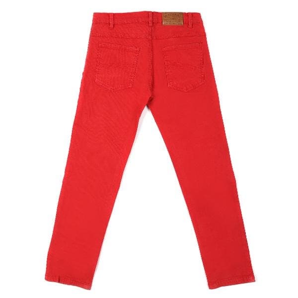 CHERRY 5 POCKETS TWILL TROUSER