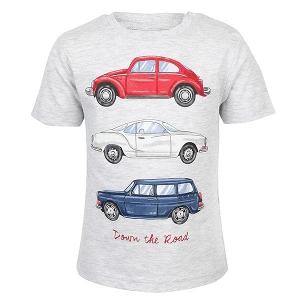 GREY S/S GRAPHICS COTTON TEE