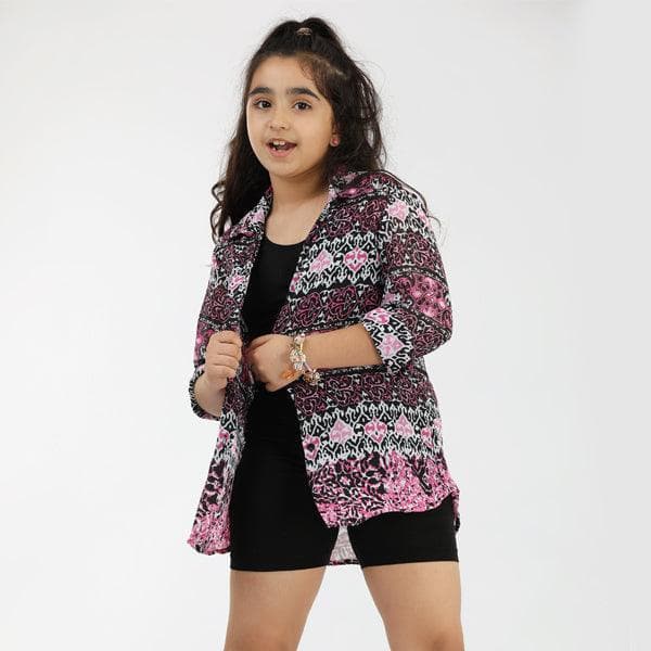 PURPLE L/S CHIFFON BLOUSE SHIRT