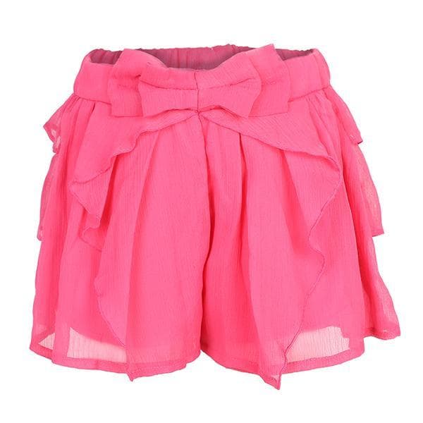 FUCHSIA BERMUDA WITH BOW