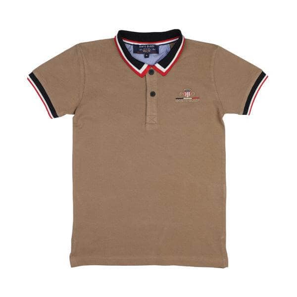 BROWN S/S POLO T SHIRT Image