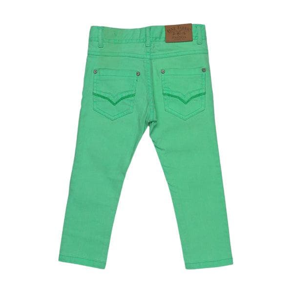 LIME GREEN DENIM TROUSERS
