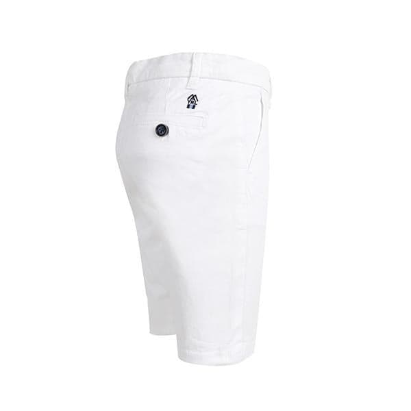 WHITE BASIC TWILL CHINOS SHORT