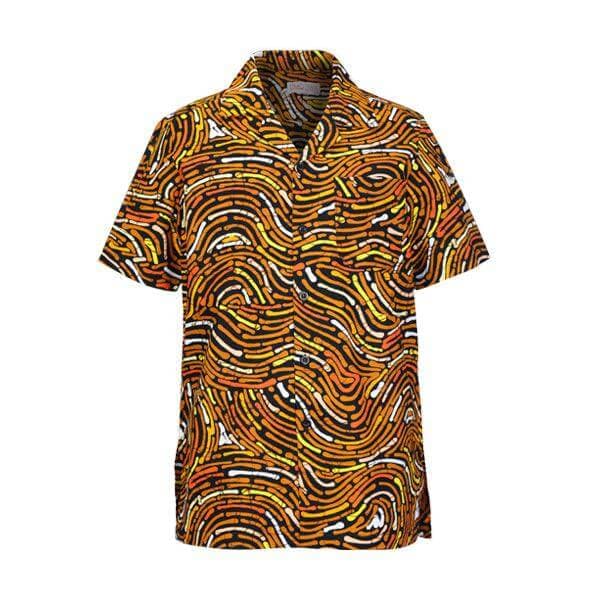 BROWN LOOP ANKARA S/S SHIRT SET