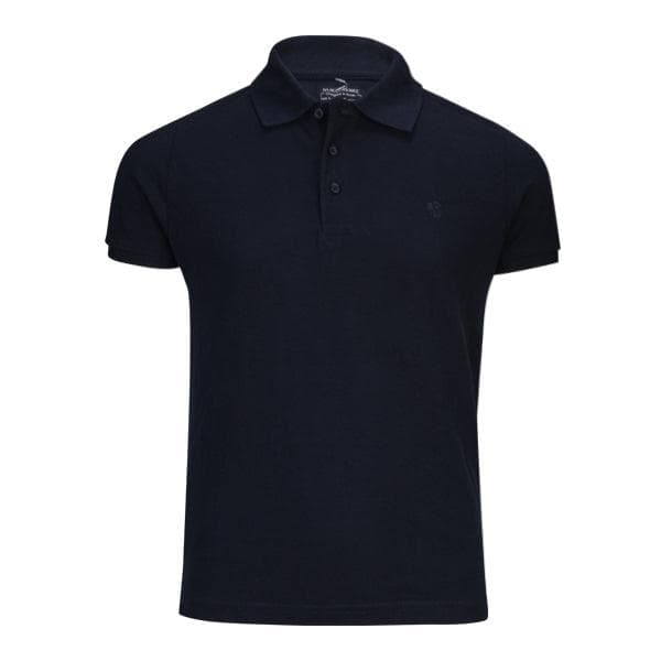BLUE BASIC SHORT SLEEVE POLO