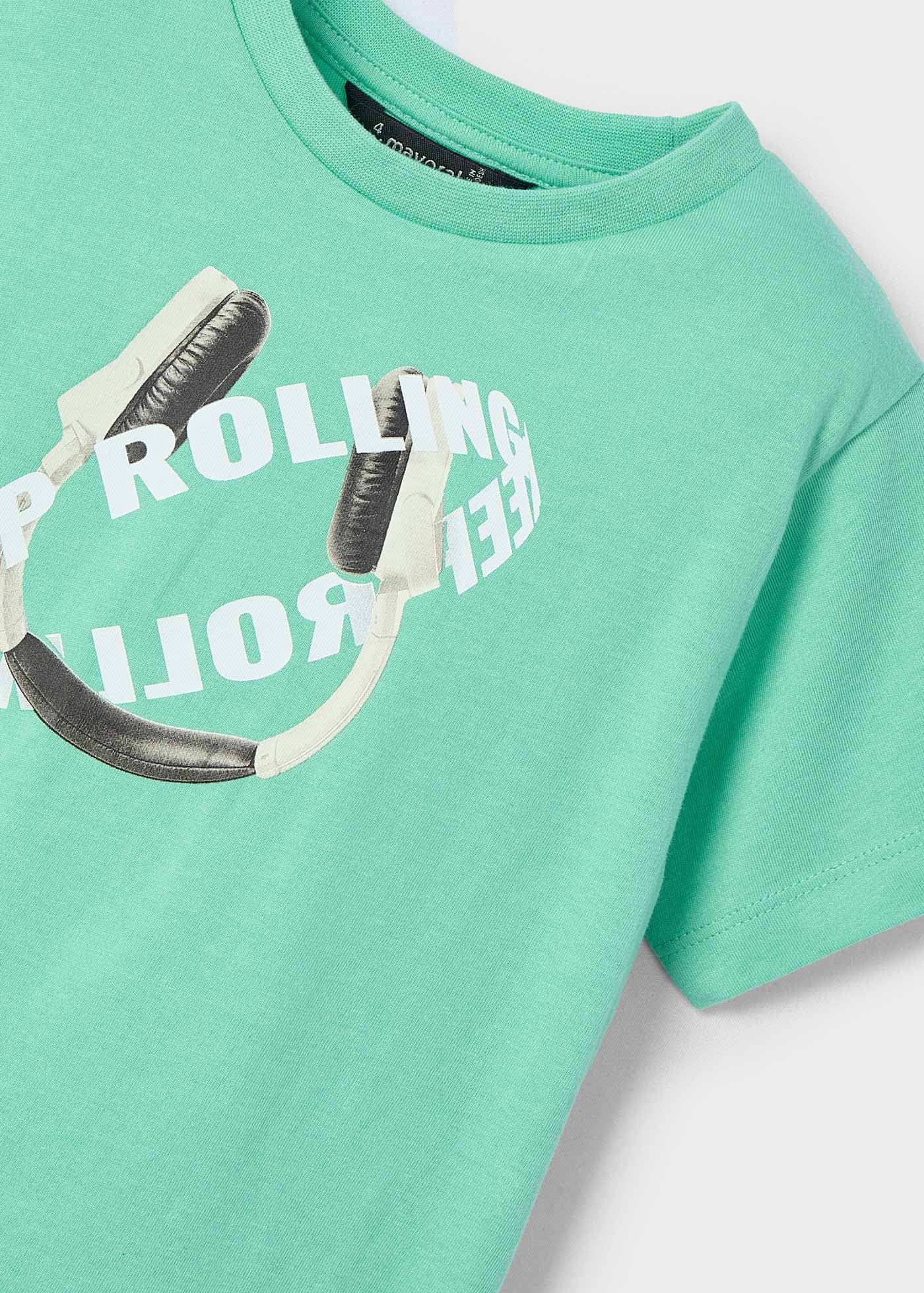 GREEN PRINT S/S T-SHIRT