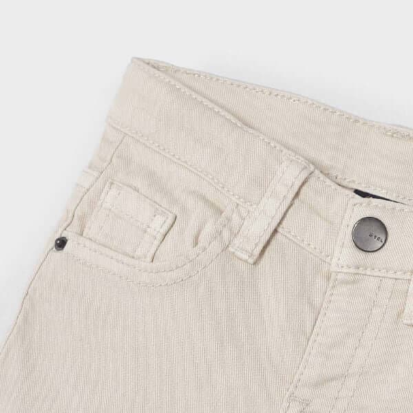 BEIGE TWILL TROUSER
