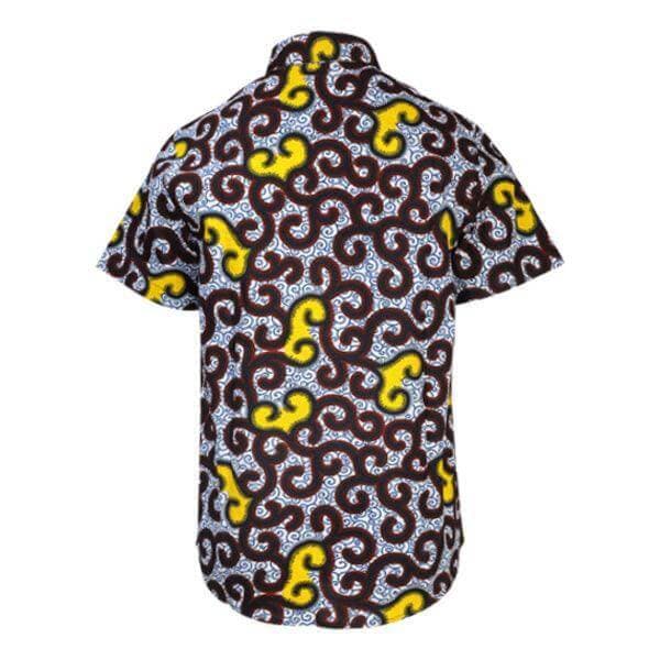 PATTERNED ANKARA S/SLEEVE SHIRT