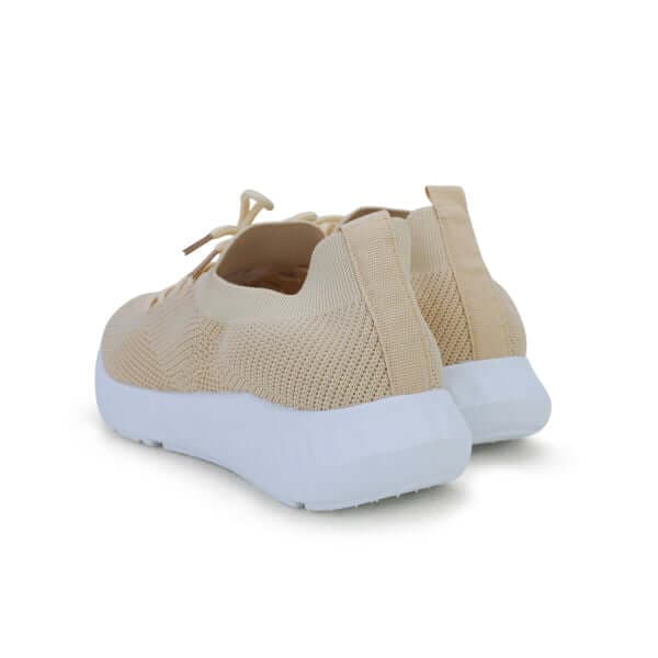UNISEX BEIGE  LACE UP SNEAKERS