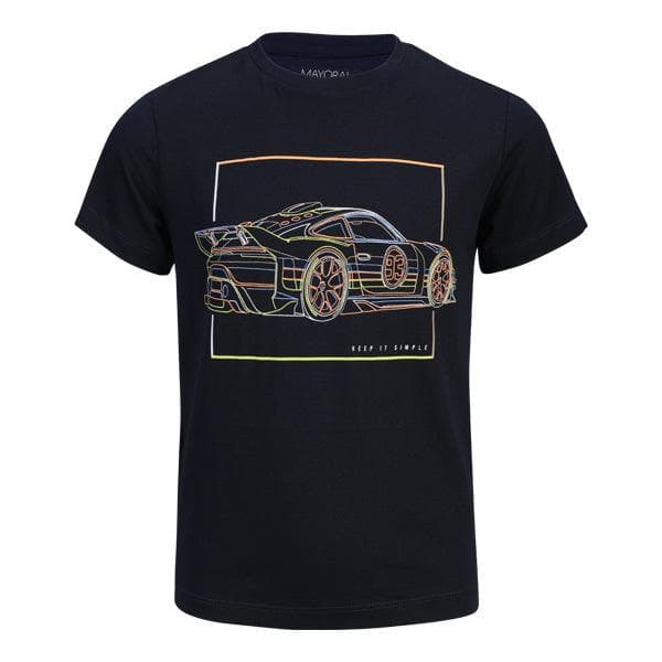 NAVY S/S GRAPHIC T SHIRT