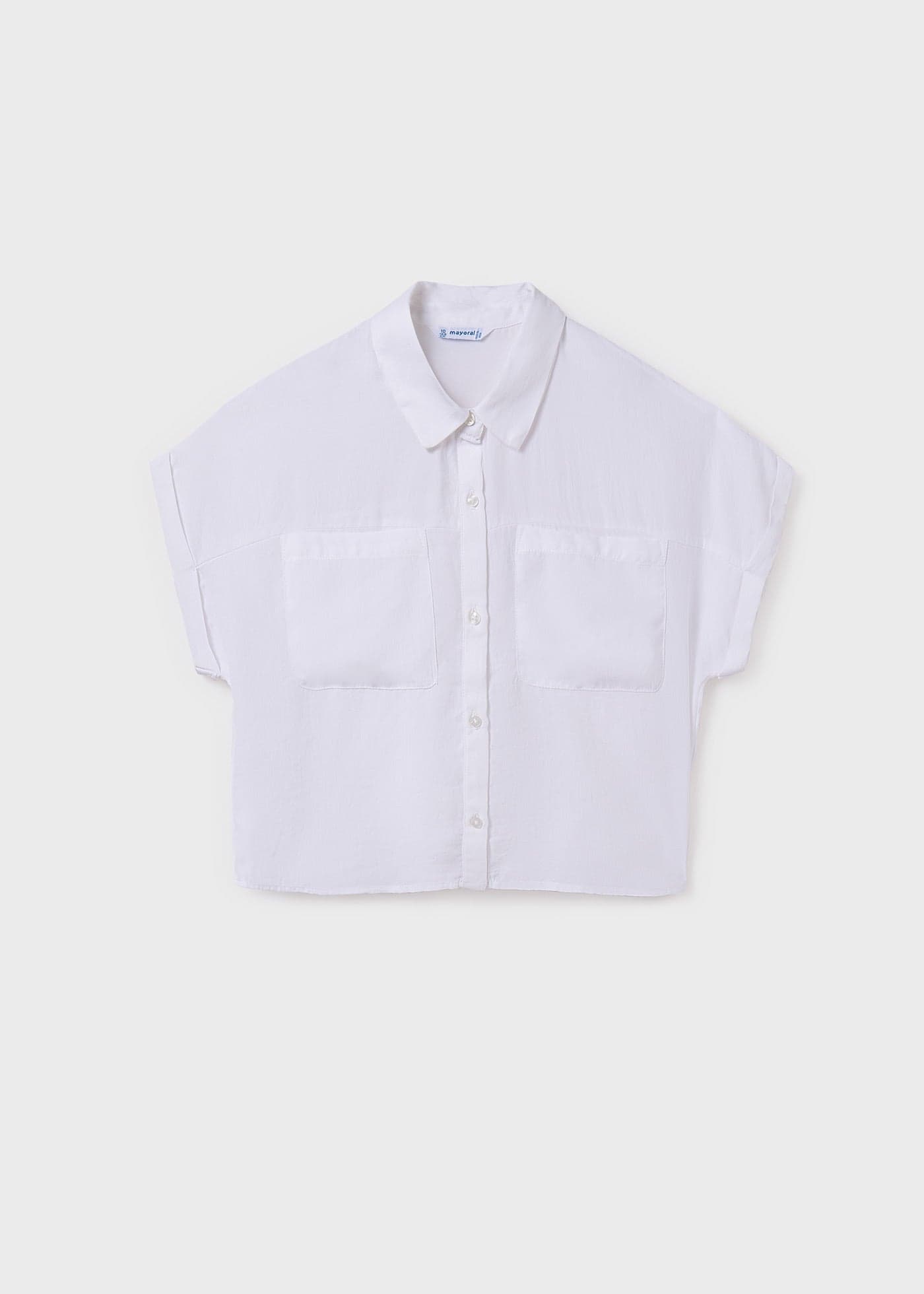 WHITE S/S BLOUSE