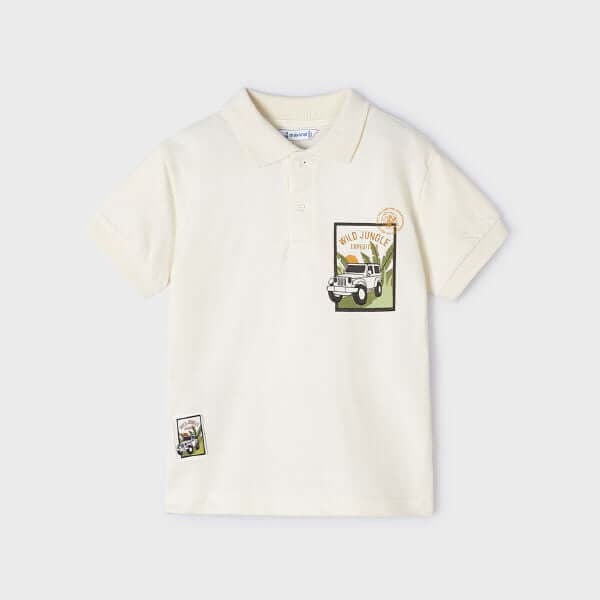 CREAM S/S POLO TEE