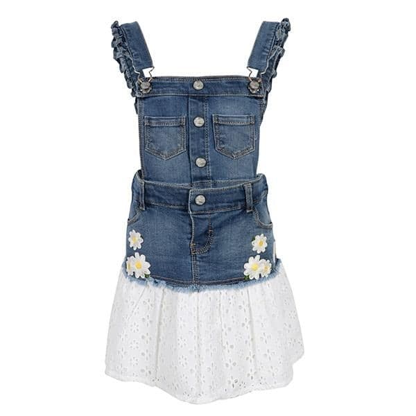 BLUE DENIM SKIRT DUNGAREE