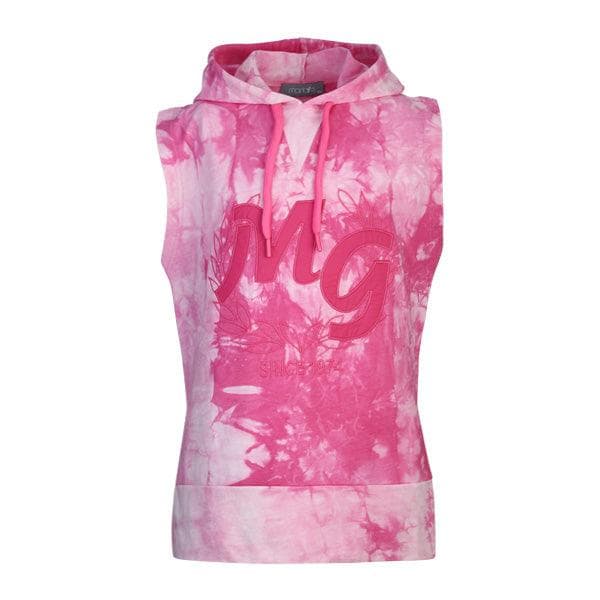 FUCHSIA PRINT HOODIE